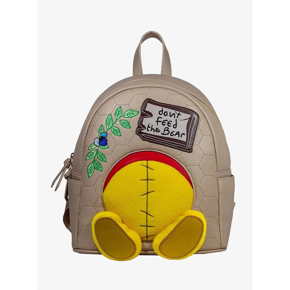 RARE Danielle Nicole Winnie the Pooh Dont Feed The Bear Plush Mini backpack NWT